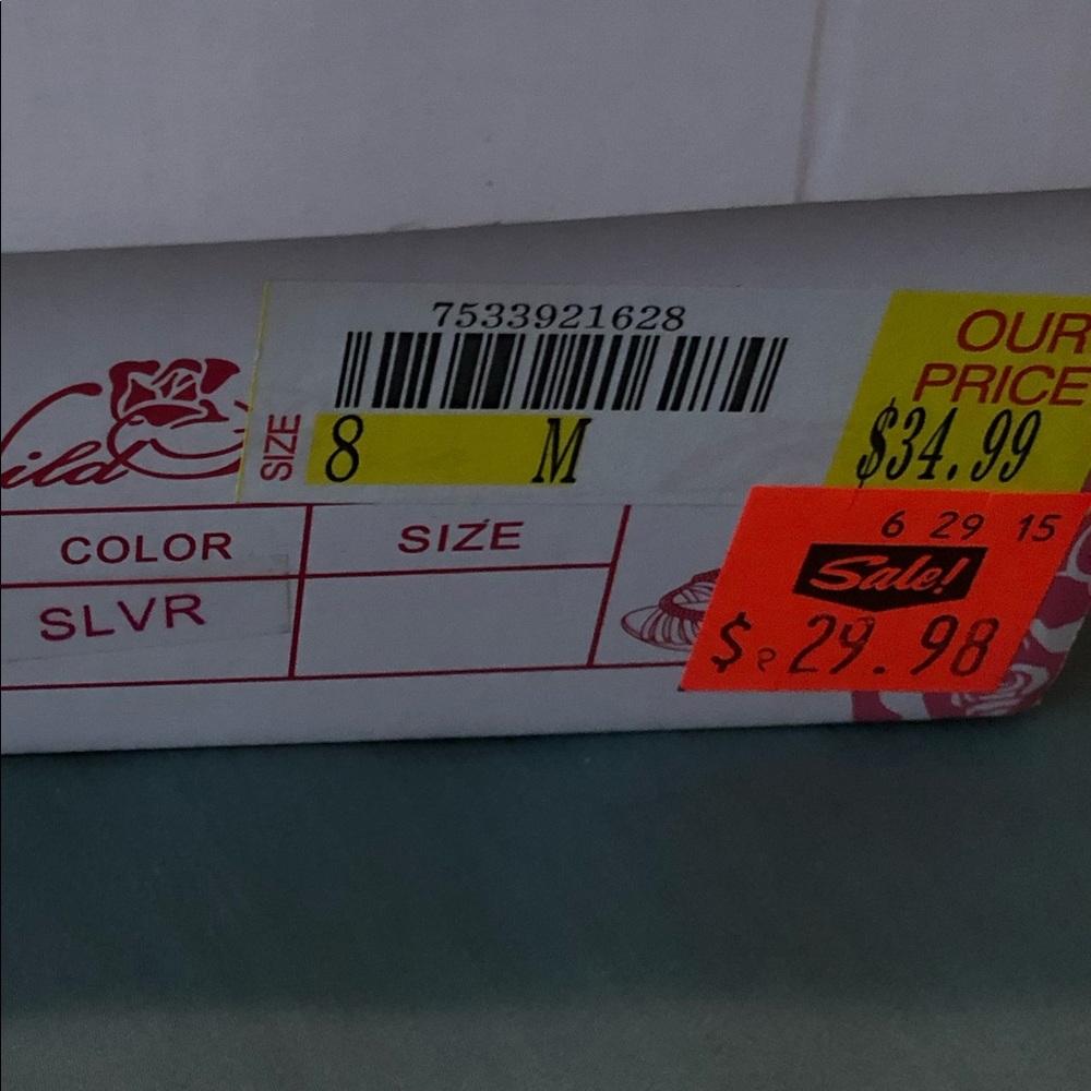 Silver Rhinestone Heels - Picture 2 of 5